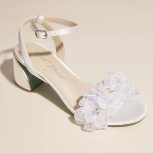 Betsey Johnson 3D Floral Sculpted Block Heels